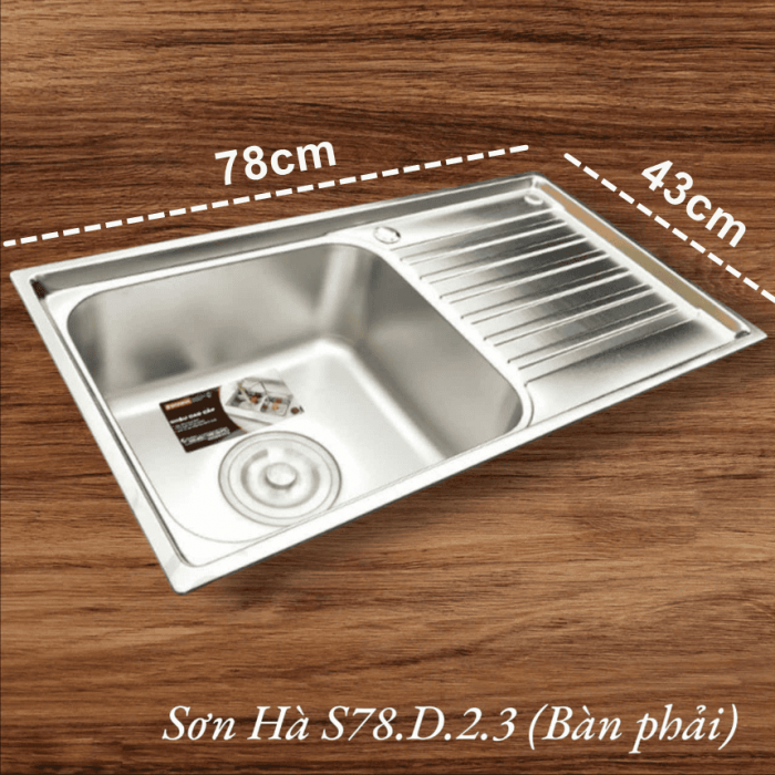 Chậu rửa chén bát Sơn Hà S78